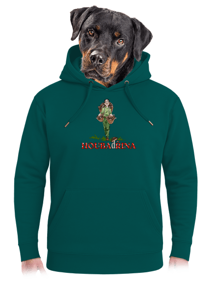 Houbadřina unisex mikina premium Emerald Green