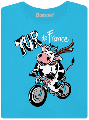 Tur de France dámské tričko s lemem Blue Atol