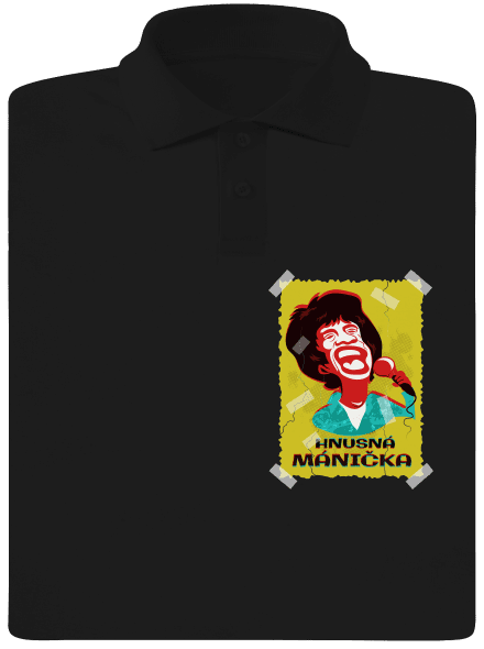 Mánička pánská polokošile Black