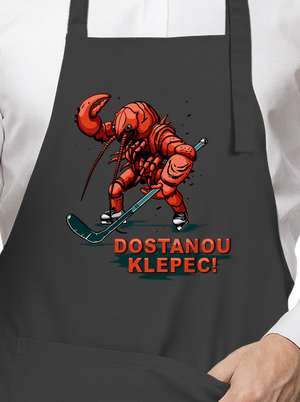 Dostanou klepec zástěra Dark Grey