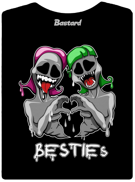 Besties dámské tričko premium Black