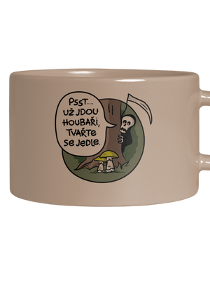 Muchomůrky zelené hrnek makronka Brown Macaron