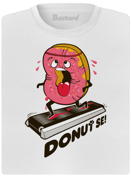 Donuť se dámské sportovní tričko White
