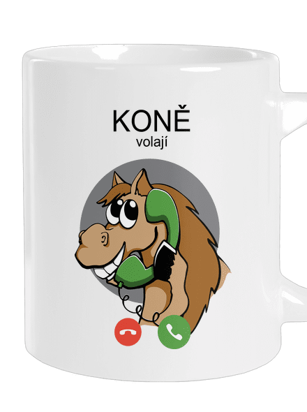 Koně volají velký hrnek White