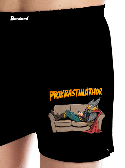 Prokrastináthor pánské trenky Black