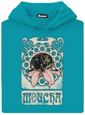 Moucha dětská mikina klokanka Hawaiian Blue