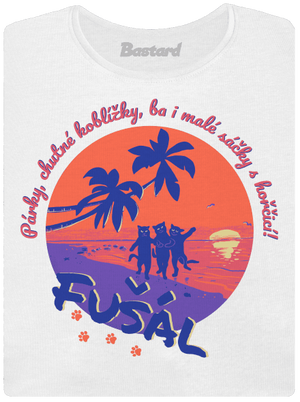 Fušál dámské tričko s lemem White