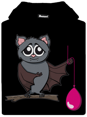 Netopýr dětská mikina klokanka Black