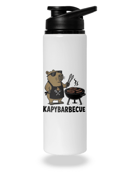 Kapybarbecue lahev na vodu White