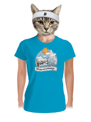 Hory mě přitahují dámské sportovní tričko Blue Atol