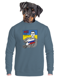 unisex mikina bez kapuce
