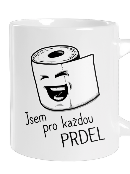 Prdel velký hrnek White