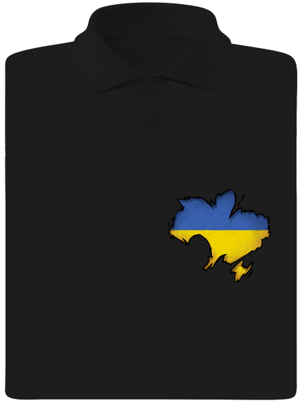 Ukrajina - Inside pánská polokošile Black