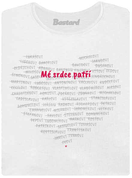 Mé srdce patří dámské tričko White