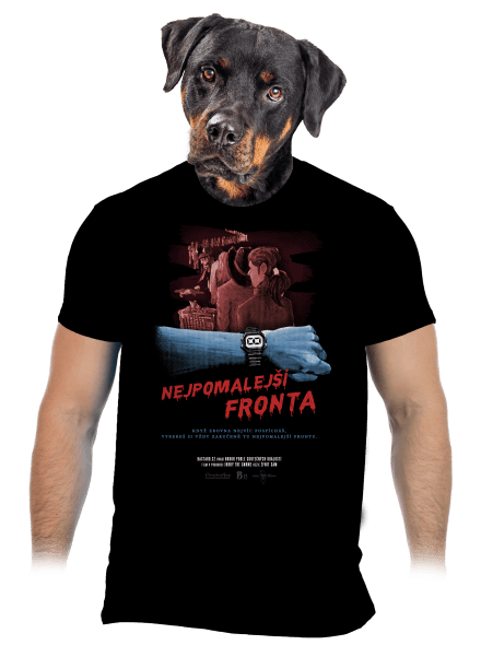 B13: Nejpomalejší fronta pánské tričko Black
