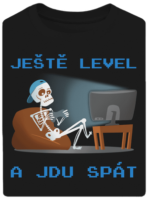 Ještě level unisex tričko oversized Black