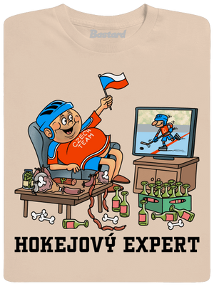 Hokejový expert pánské tričko Sand