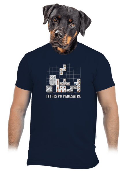 Tetris pánské tričko Navy