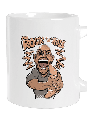 Rock and roll velký hrnek White