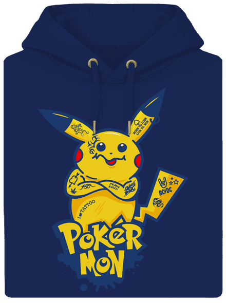 Pokérmon unisex mikina premium Navy