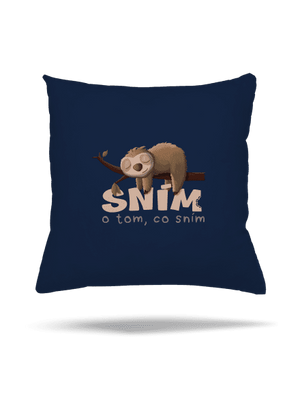 Sním o tom, co sním polštář Dark Navy