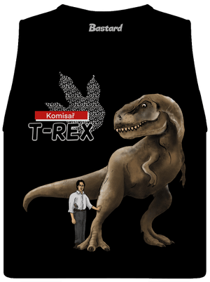 Komisař T-Rex dámské tílko volné Black