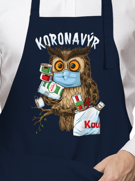 Koronavýr zástěra Navy