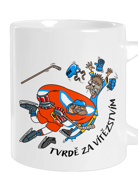 Tvrdě za vítězstvím velký hrnek White