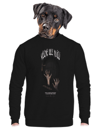 unisex mikina bez kapuce