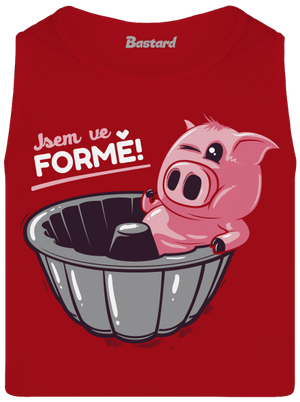 Ve formě pánské tílko Red