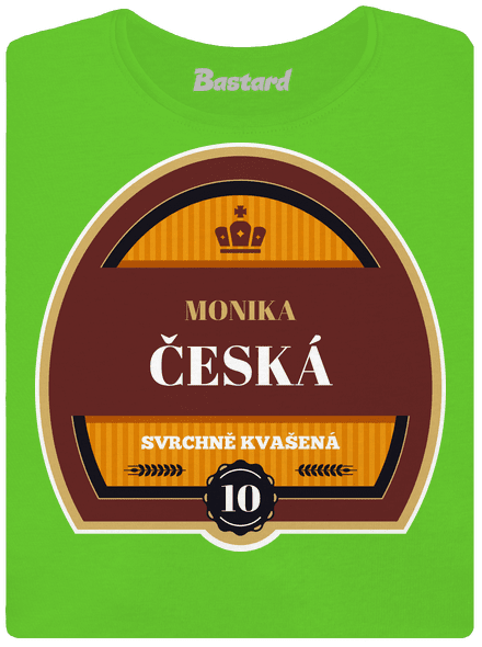 Pivní etiketa dámské tričko Apple Green