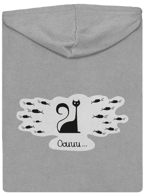 Oouuu pánská mikina na zip Light Melange