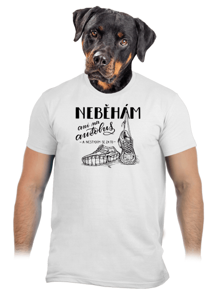 B12: Neběhám pánské tričko White
