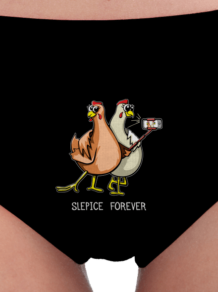 Slepice forever dámské kalhotky Black