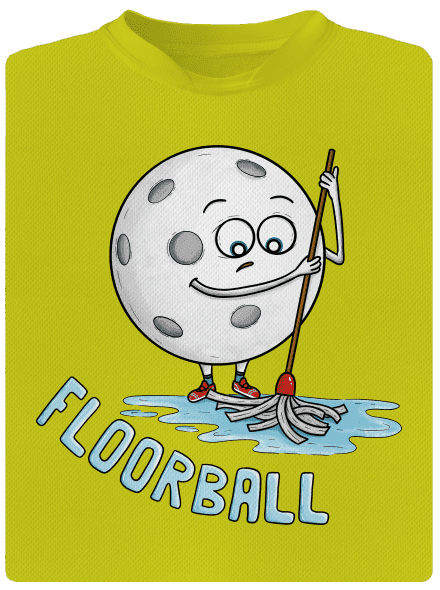 Floorball dětské sportovní tričko Neon Yellow