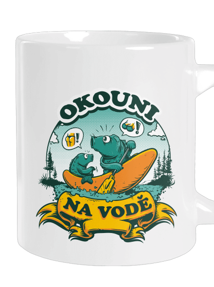 Okouni na vodě velký hrnek White