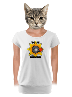 dámské tričko s lemem