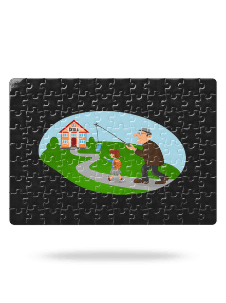 Zpátky do školy puzzle White