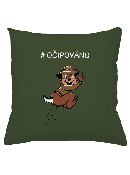 Očipováno polštář Olive Green