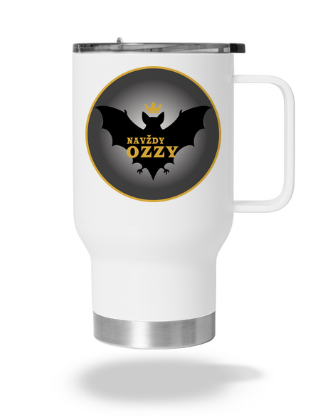Navždy Ozzy termohrnek White