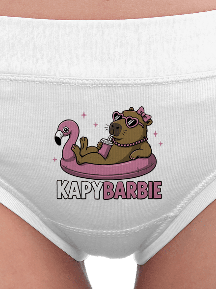Kapybarbie dámské kalhotky White