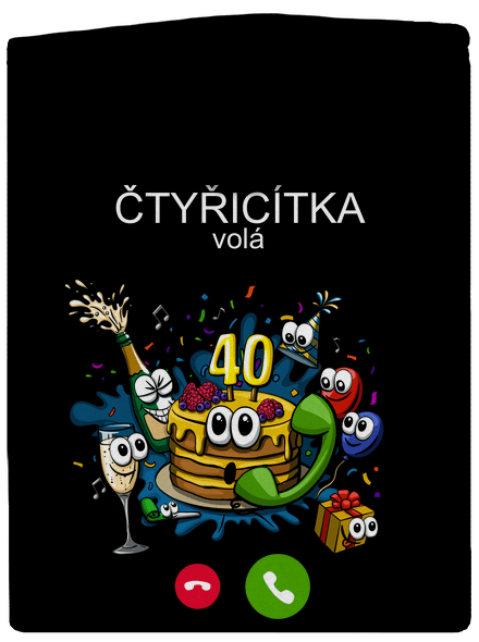 Narozeniny volají pánská mikina na zip Black