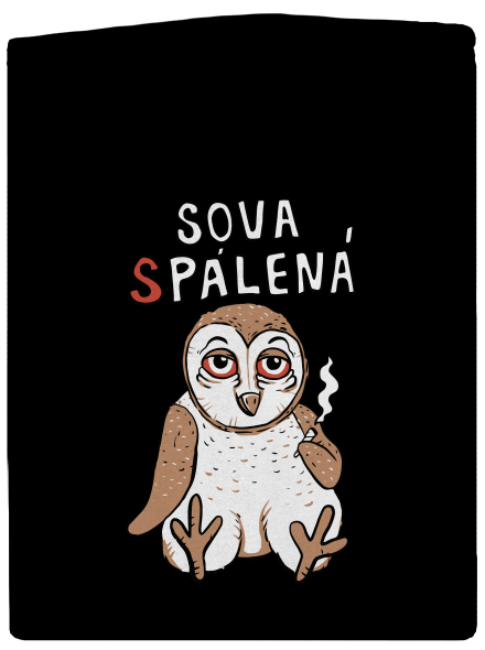 Sova Pálená dámská mikina na zip Black