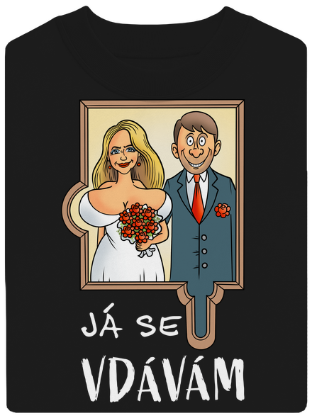 Já se žením/vdávám unisex mikina bez kapuce Black