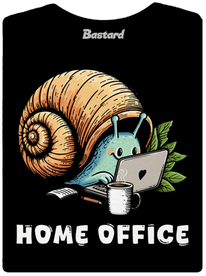 Šnekův home office dámské tričko s lemem Black