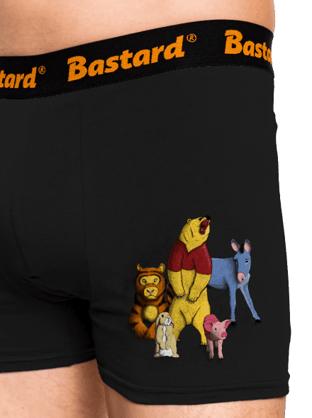 Medvídek boxerky Black