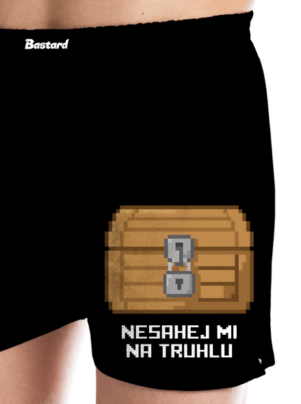 Nesahej mi na truhlu pánské trenky Black
