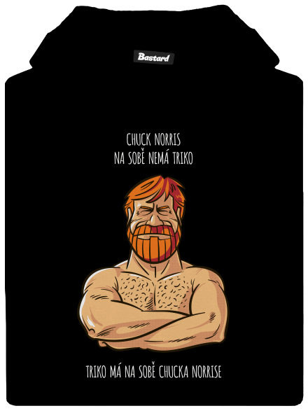 Chuck Norris dětská mikina klokanka Black