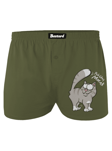 Macek a Micina pánské trenky Khaki