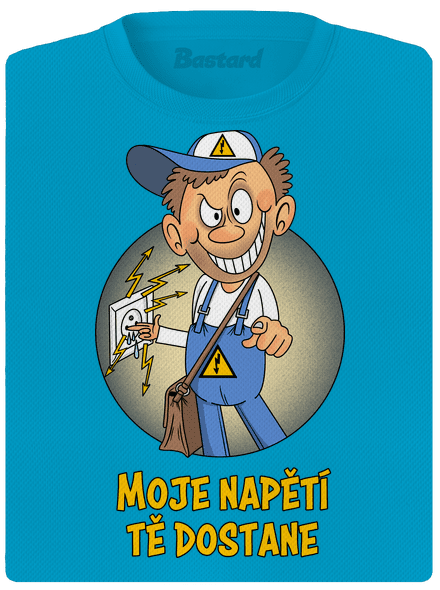 Moje napětí dámské sportovní tričko Blue Atol